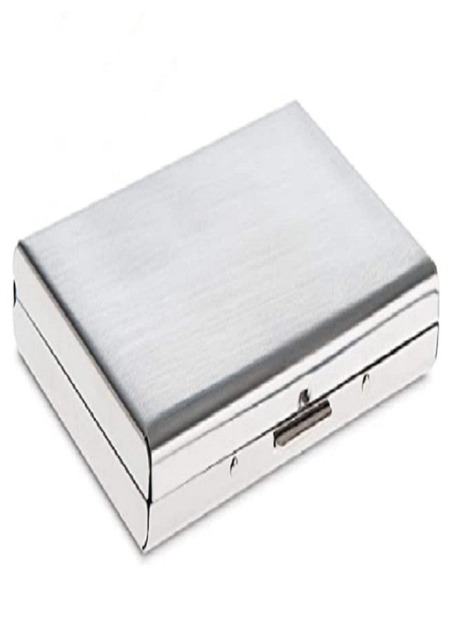 Contacts Ultra Thin Business Credit Card Holder for Men & Women, Stainless Steel Wallet RFID Blocking Slim Metal Case for Travel and Work, Great as a Gift for Your Family or Friends (Silver) - Image 1